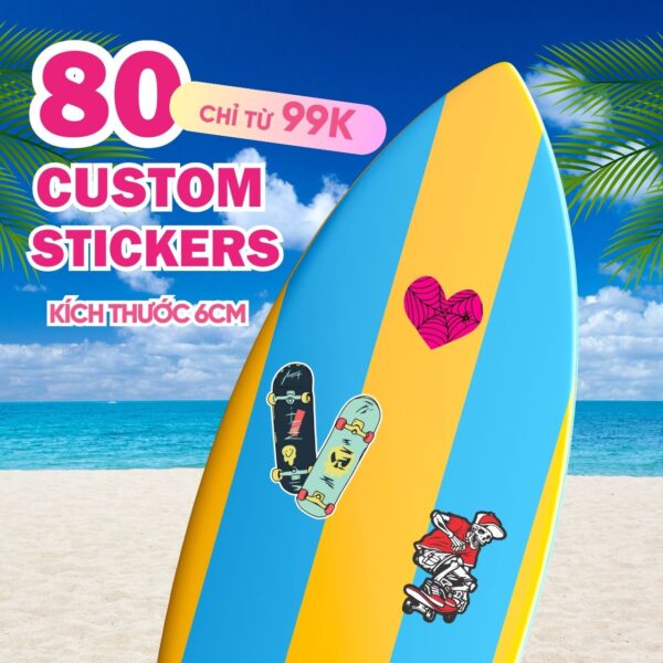 Combo 300 Stickers Size 6 cm  | Vinyl Sticker - Image 2