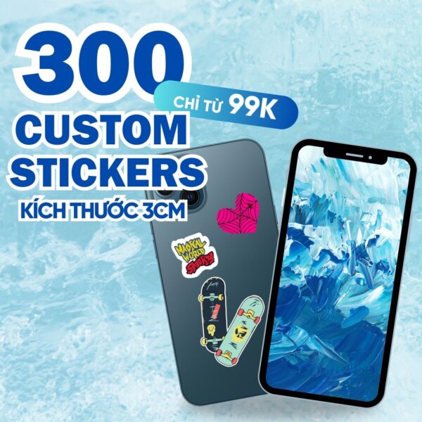 Combo 300 Stickers Size 6 cm  | Vinyl Sticker - Image 2