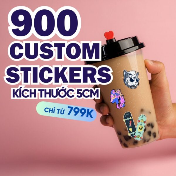 Combo 200 Stickers Size 5 cm  | Vinyl Sticker - Image 2