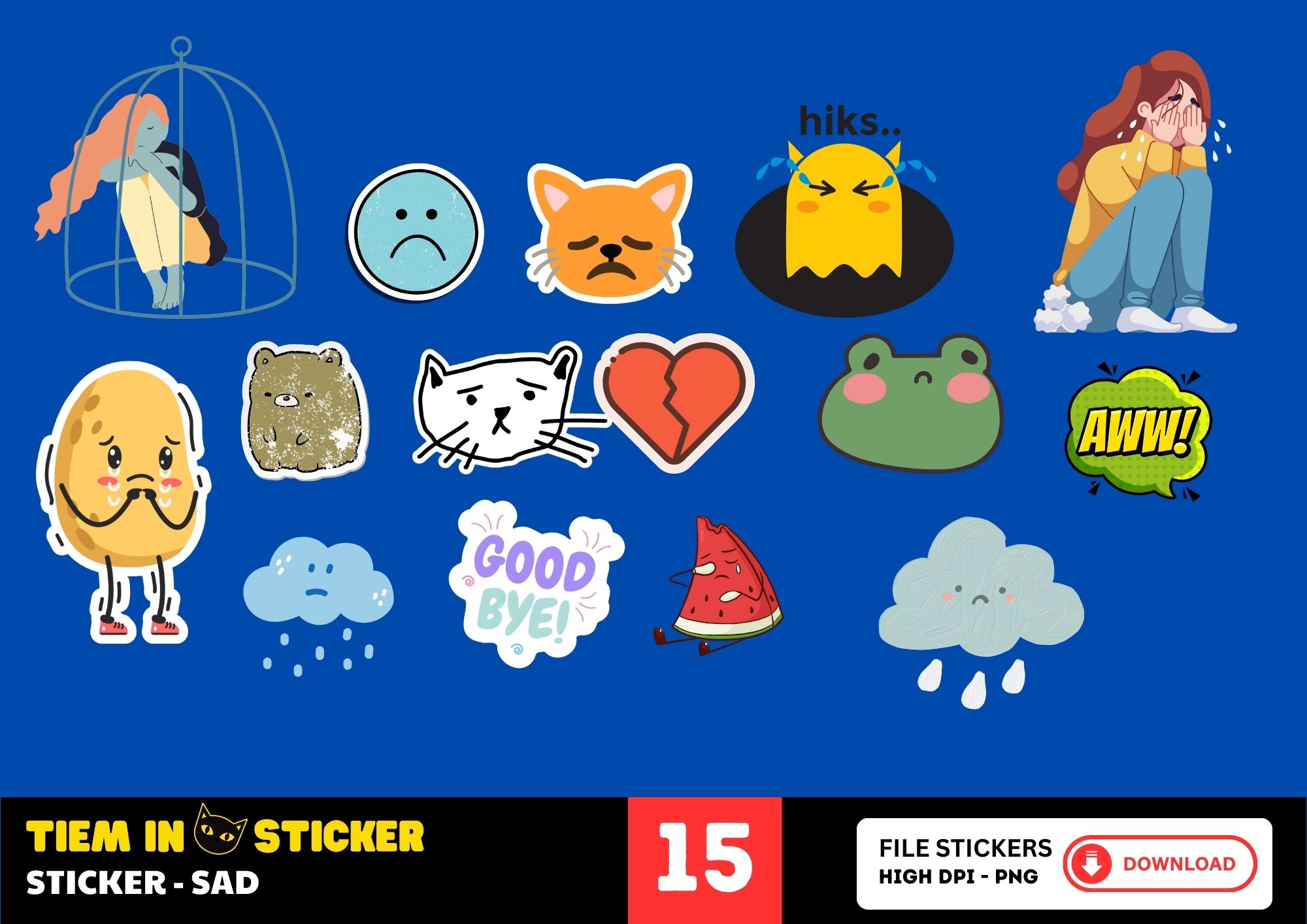 Sticker Buồn