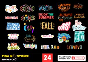 Sticker Chữ