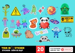 sticker dán xe