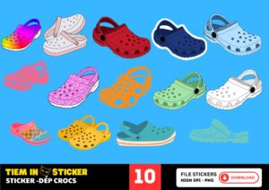 Sticker Dép Crocs
