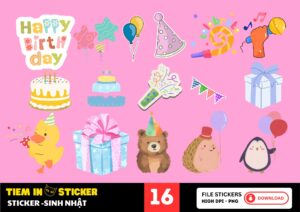 Sticker Chúc Mừng Sinh Nhật