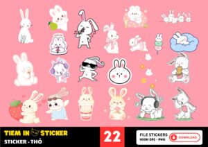 Sticker Thỏ
