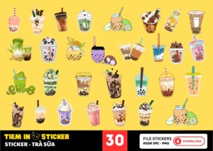 Sticker Trà Sữa
