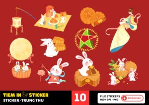 sticker trung thu