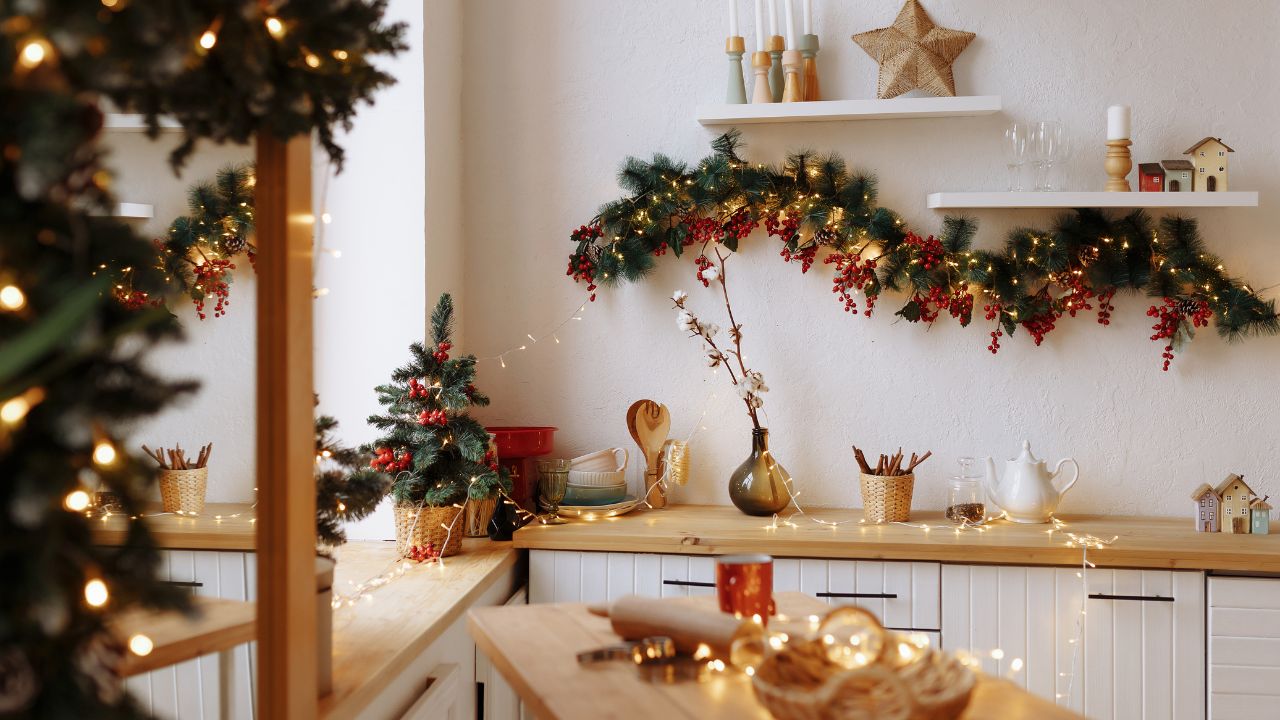 Trang trí Noel tại phòng bếp