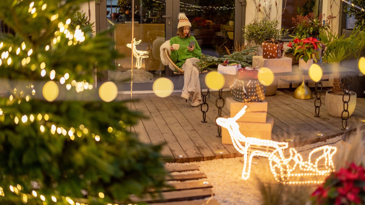 Trang trí Noel sân vườn
